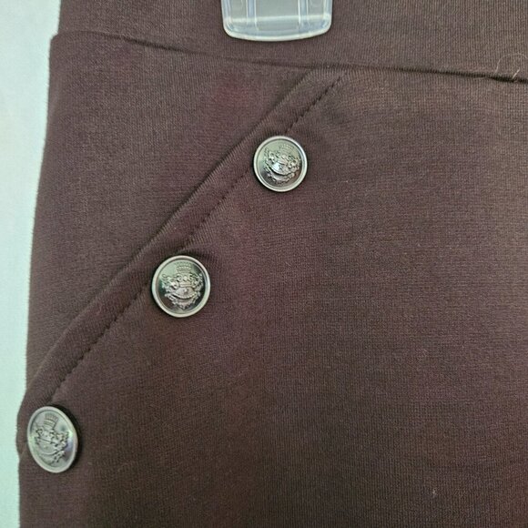 89th + Madison Plaid Pencil Skirt. Brown Size M - Picture 2 of 9